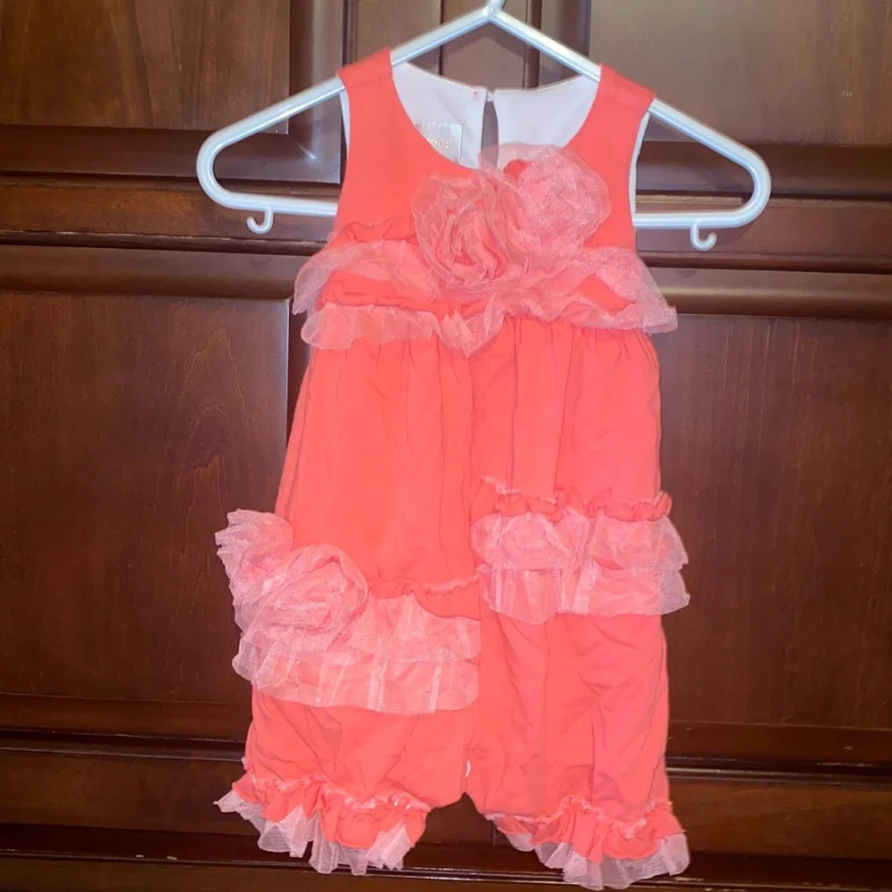 Girls Ruffle Romper - Picture 1 of 7